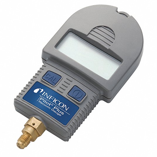 Micron Gauge: 1/4 in Refrigerant Flare, Digital, 1 to 760,000 Microns