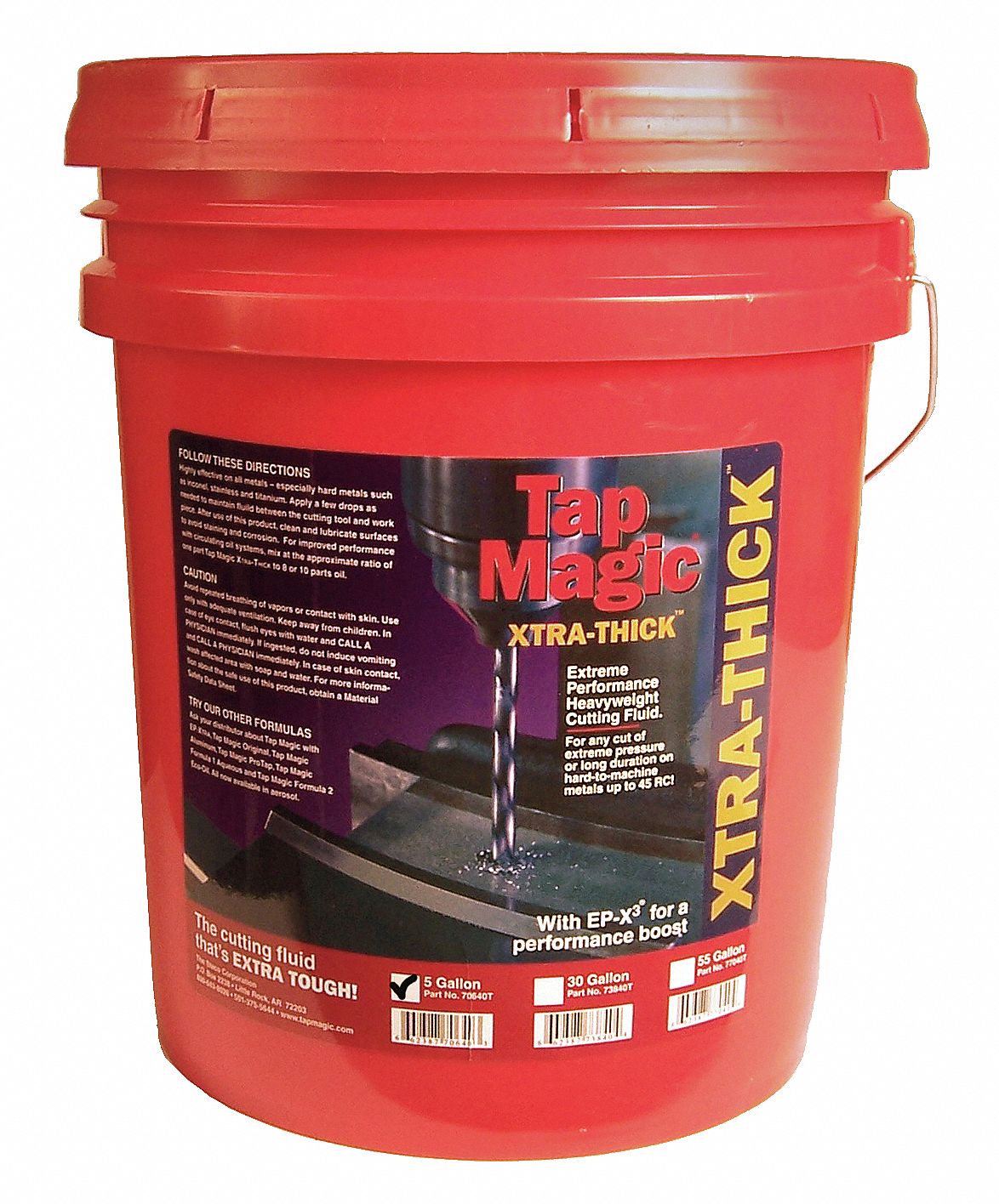 TAP MAGIC Cutting Oil, Container Size 5 gal, Bucket, Dark Liquid 12N69370640T Grainger