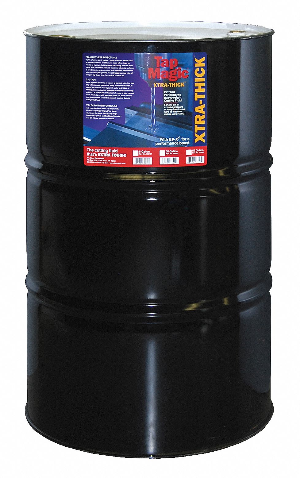 TAP MAGIC Cutting Oil, Container Size 55 gal, Drum, Dark Liquid