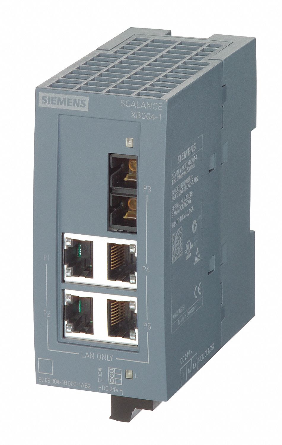 Ethernet Switch: Unmanaged, 4/1, RJ45/ SC Multimode, 24V DC, 10/100 Mbit/s