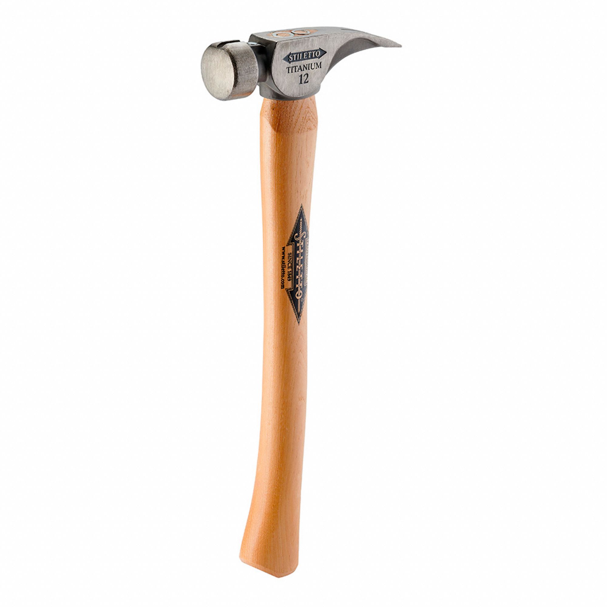 HAMMER, SMOOTH FACE, 18 IN, 12 OZ, HICKORY/STEEL