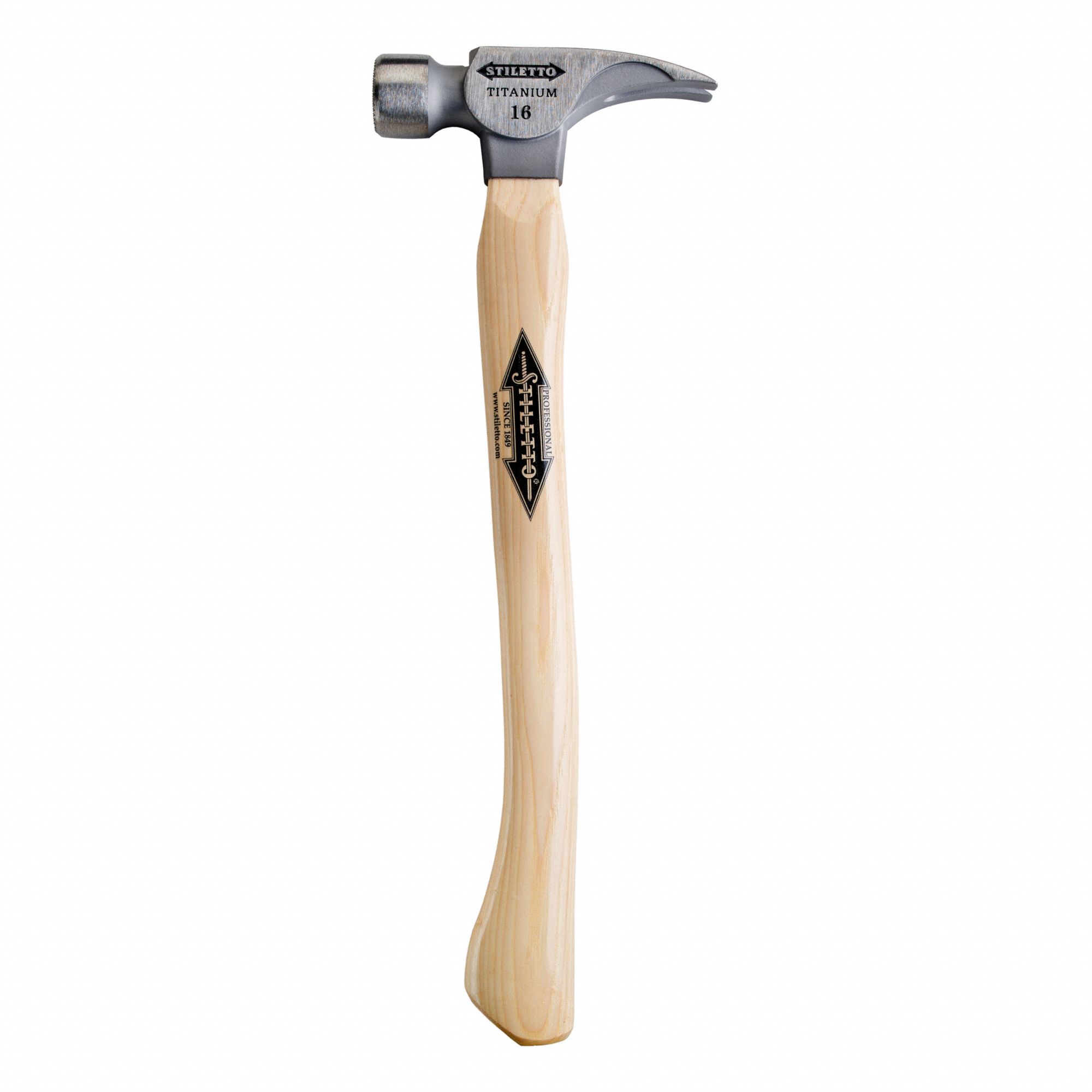 HAMMER, MILLED FACE, 18 IN, 16 OZ, HICKORY/STEEL