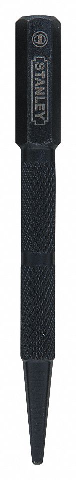 STEEL NAIL SET, FULLY HARDENED PRECISION-MILLED STEEL, BLACK PHOSPHATE FINISH