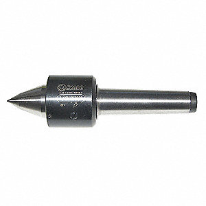 EXTENDED POINT LIVE CENTRE, 60 °  POINT ANGLE, 3 MORSE TAPER, 6 2¾0 X 1 17/20 IN