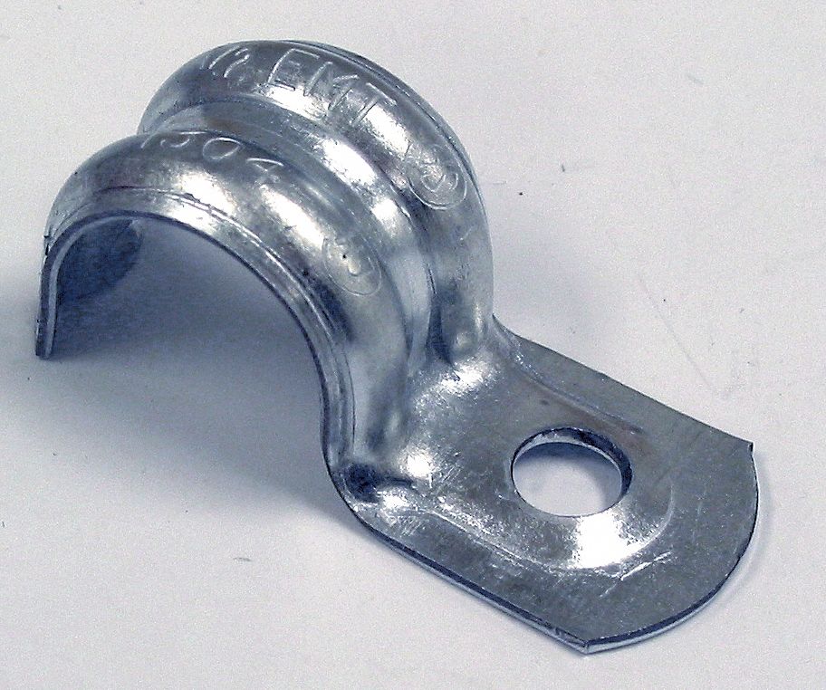 One hole deals clamp galvanized