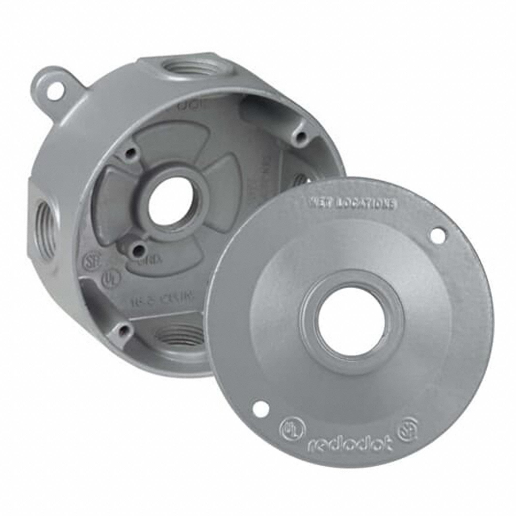 BOÎTE SOR RONDE A/ COUV/5 SORS/MOYEU 1/2 PO/CSA 5043,4 1/8 PO DIA,17 PO CU,AL