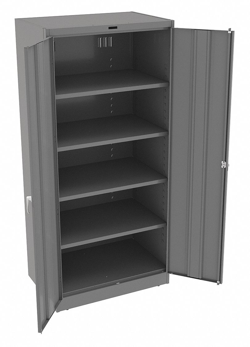 MEUBLE DE RANGEMENT,4 ÉTAGÈRES RGLB,CAPCHG 200 LB,GRIS,36 X 78 X 24 PO,AC