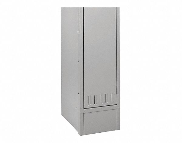 BASE END, MEDIUM GREY, 15 IN, STEEL