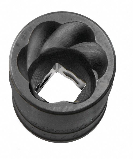SK PROFESSIONAL TOOLS, 3/8 in Drive Size, 17 mm Socket Size, Bolt Extraction Socket 12P174847