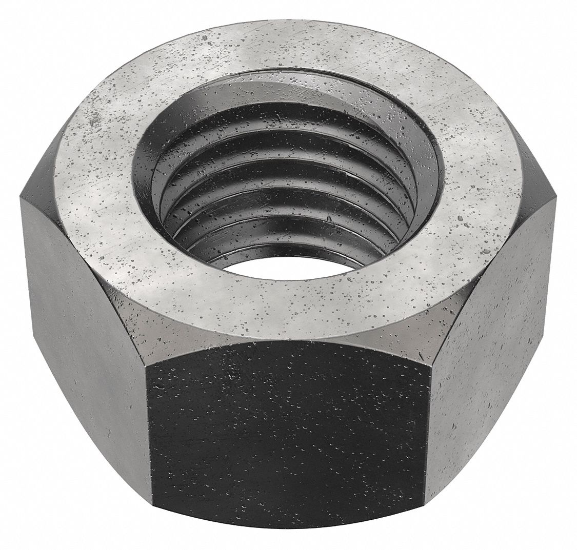 Hex Nut: Std Hex, 3/4"-10 Thread, 1 7/64 in Hex Wd, 41/64 in Hex Ht, Steel, Grade 8, Plain, 20 PK