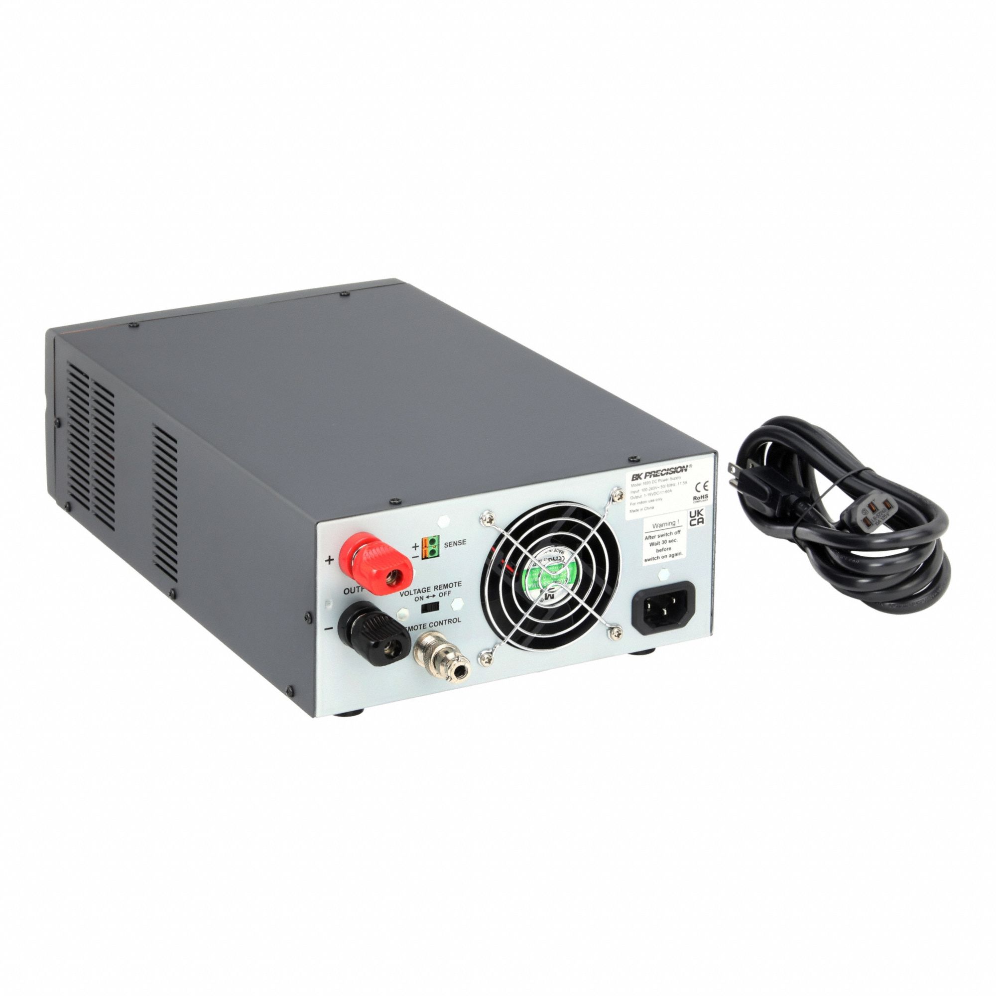 DC Power Supply: Switching Digital DC, 4.33 in H x 8.66 in W x 14.17 in D, LED, 1693