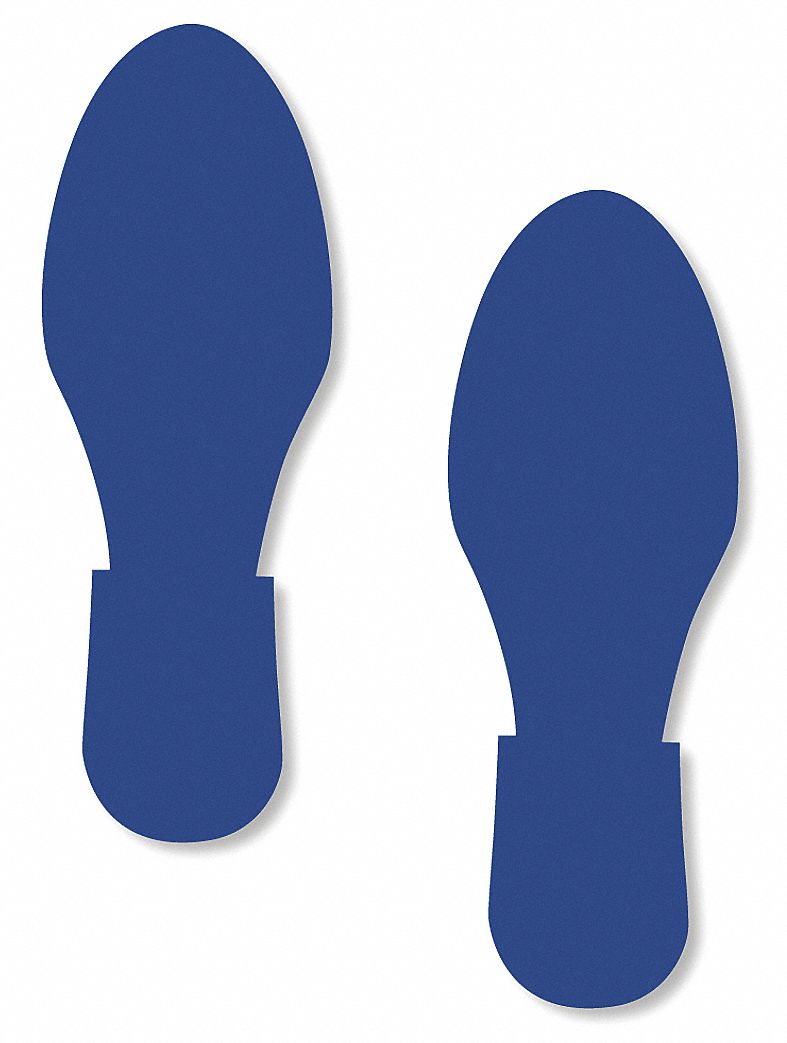 TAPE FOOT PRINT BLUE MIGHTYLINE