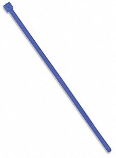 CABLE TIE, 50 LB, BLUE, 7.5 X 0.18 IN/1.75 IN MAX DIA, NYLON 6/6, PK 100