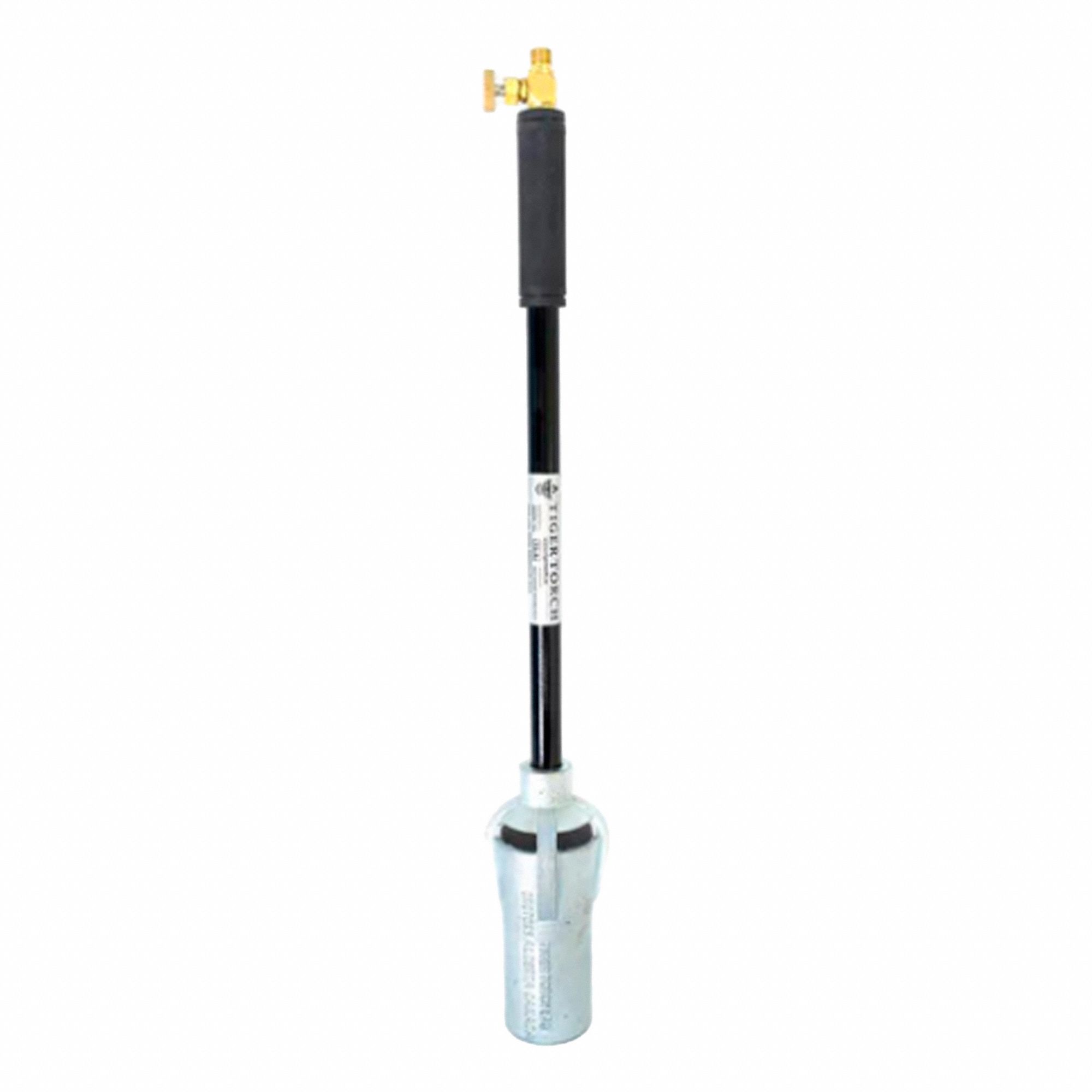 TORCH, PROPANE, 210,000 BTU/HR, WITH STEEL STM, HAND GRIP, NEEDLE VALVE, 26.5 IN