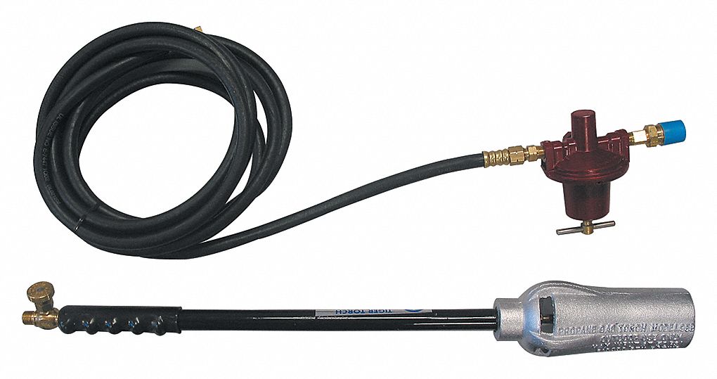 TORCH KIT, PROPANE, 210,000 BTU/HR, REGULATOR, 15FT HOSE, AND FITTINGS