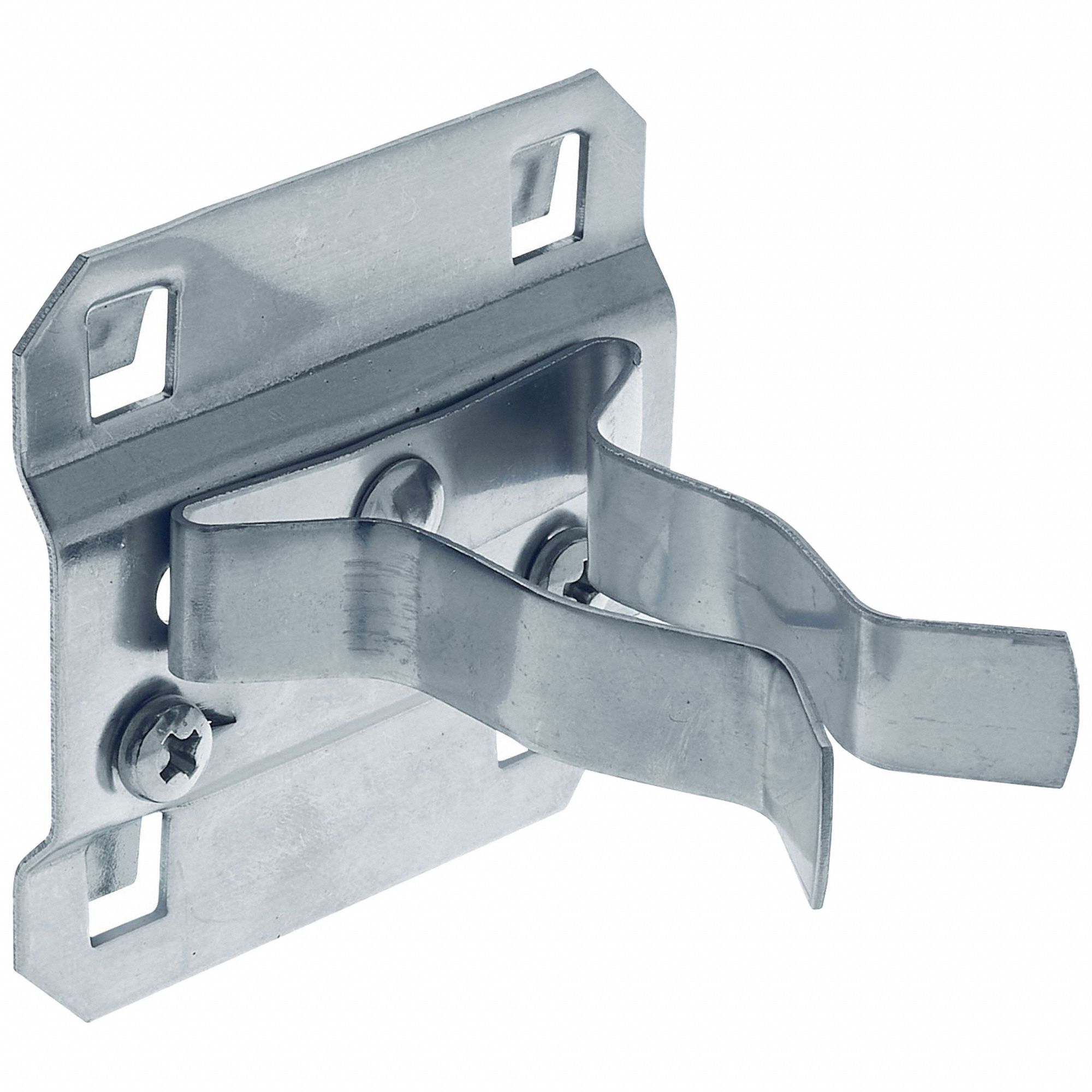 EXTENDED SPRING CLIP,4 MOUNT TYPES,3/4-1 1/4 IN HOLD RANGE,2 IN PROJECTION,ZINC-PLATED STEEL,PKG 5