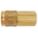 COUPLER, UNIQUIK, 35 SCFM, 150 PSI, PUSH CONNECT, 1/4 IN FNPT, BRASS/STEEL