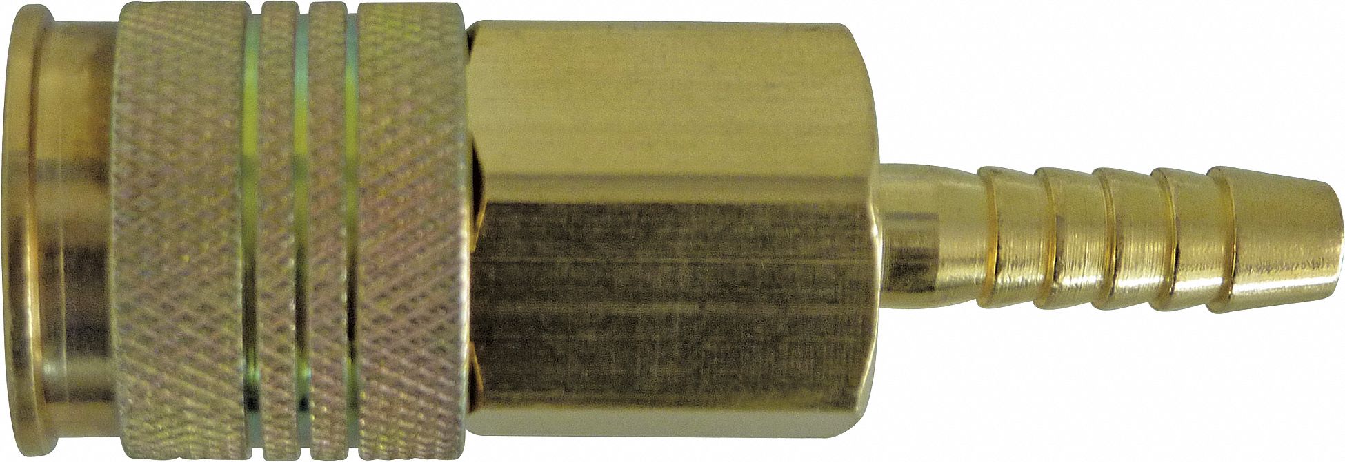 COUPLING, -40 °  TO 71 ° C, BRASS, 150 PSI AT 70 °  F, HOSE BARB CONNECTION
