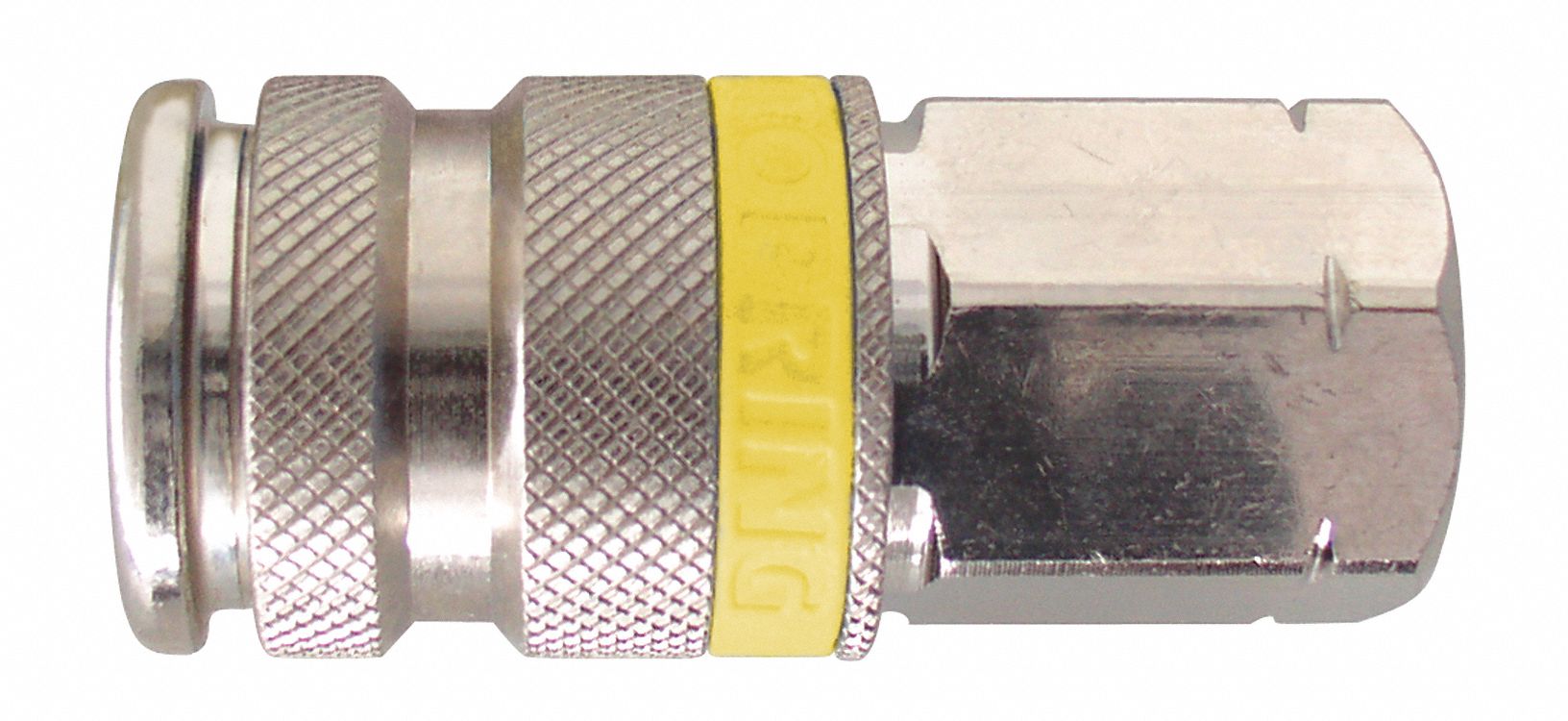 COUPLER, QUIKSILVER, ARO 210, 35 SCFM, 150 PSI, 1/4 IN FNPT, ZINC PLATED STEEL