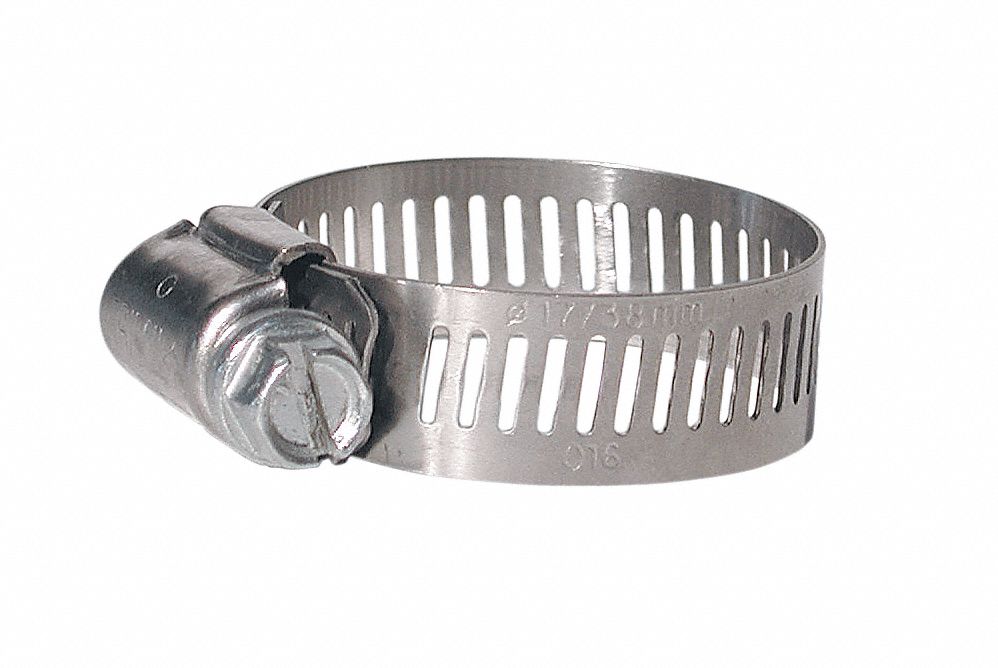 HOSE CLAMP, REGULAR, 3/8 TO 7/8 IN, STAINLESS STEEL