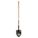 SHOVEL, ROUND POINT, LONG HANDLE, 55 X 11-3/8 IN, STEEL/WOOD