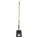 SHOVEL, SQUARE POINT, LONG HANDLE, 55-15/16 X 11-3/8 IN, STEEL/WOOD