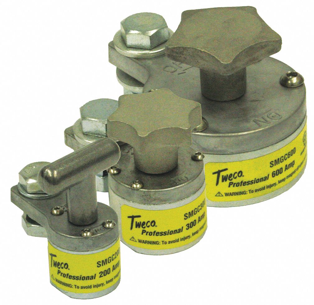 GROUND CLAMP, MAGNETIC, 200 AMPS, 2.5 IN H