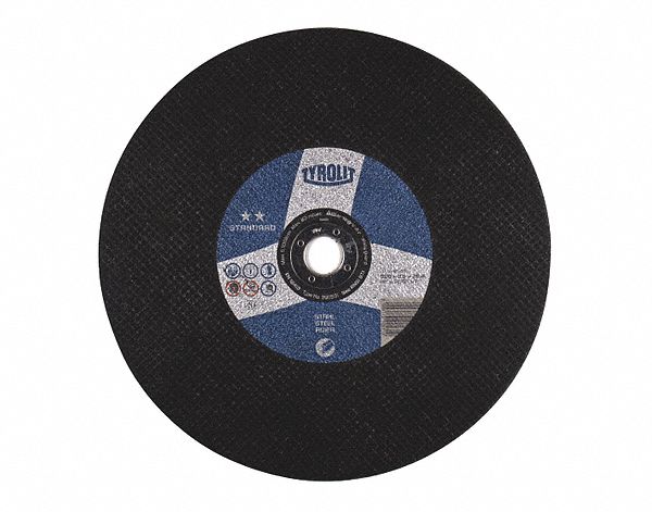 CHOPSAW WHEEL, FOR STEEL/UNIVERSAL APPLICATION, TYPE 1, 46 GRIT, 4,400 RPM, 12 X 3/32 X 1 IN