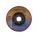 GRINDING WHEEL, TYPE 27, 30 GRIT, 8,600 RPM, GRADE Q, 7 X 9/32 IN, 7/8 IN ARBOR