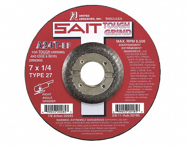 White Cap  United Abrasives Sait 4 5/8-11 Regular Twist Wire Wheel