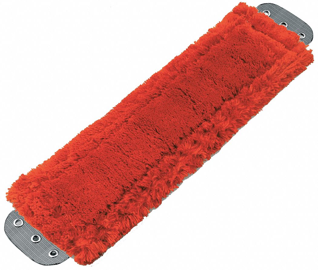 FLAT MOP PAD,RED,MICROFIBER
