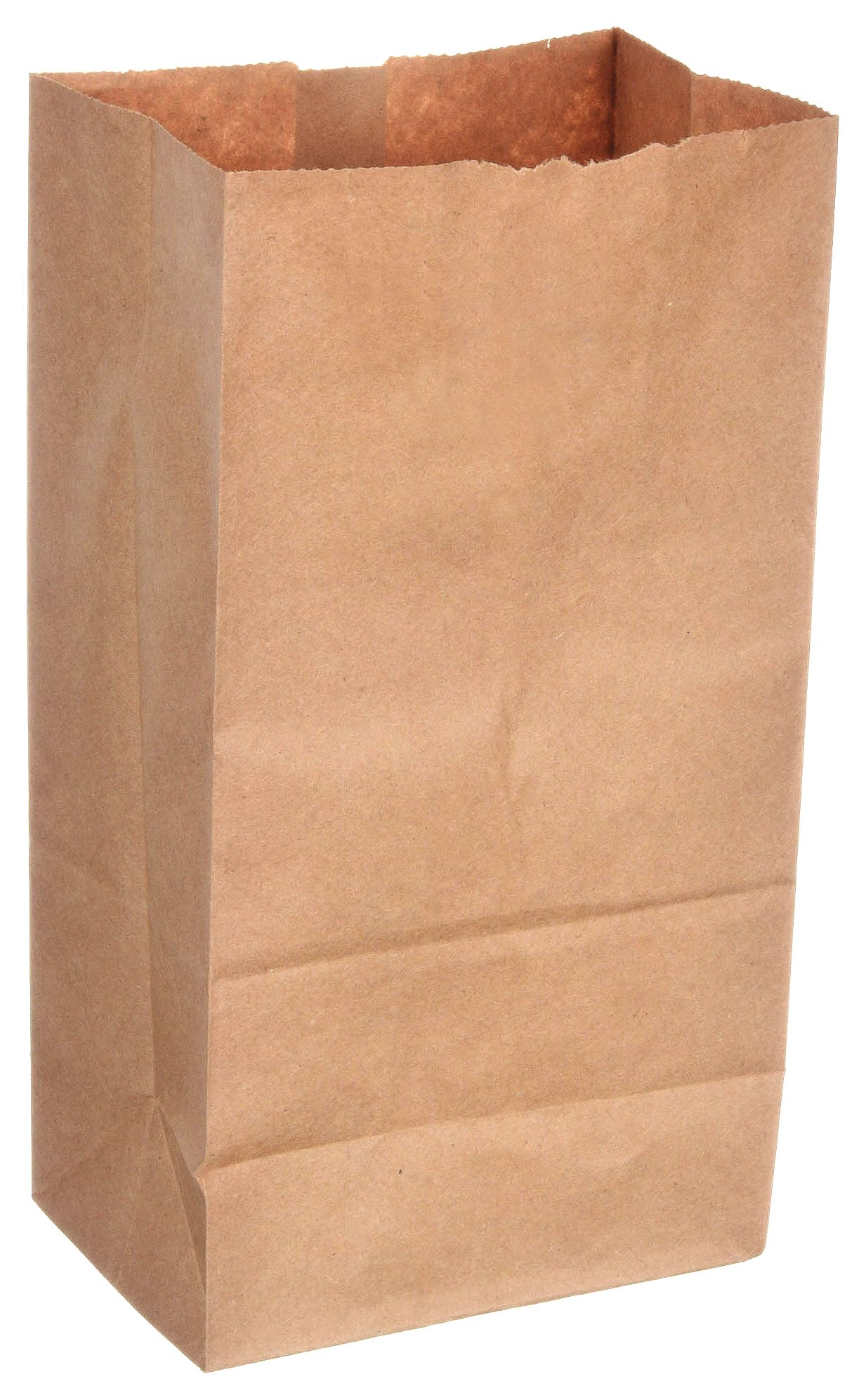 GROCERY BAG, 4 3/8 IN W, 2½ IN DP, 7⅞ IN H, 2#, 30 LB BASIS WT, KRAFT, 500 PK