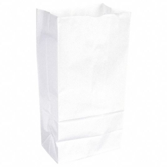 500 White Paper Bags, 10 lb