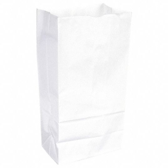 Duro 8 lb. White Paper Bag - 500/Bundle