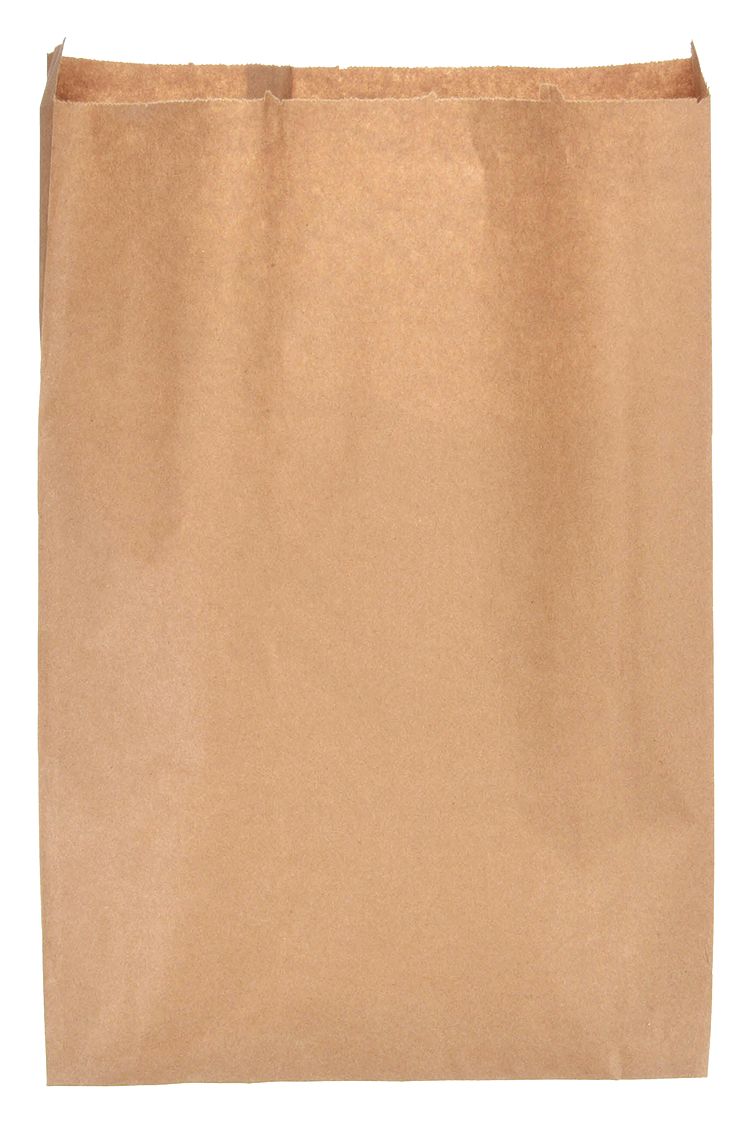 Merchandise Bag: 12 in Wd, 3 in Dp, 18 in Ht, Std Merchandise Bag, Kraft, 500 PK