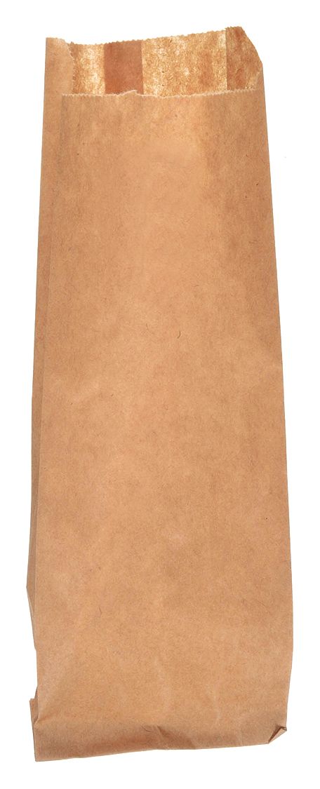 Grocery Bag: 4 in Wd, 1 1/4 in Dp, 10 in Ht, Grocery Bag, Kraft, 2, 000 PK