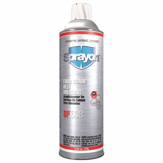 SPRAYON Belt Dressing Lubricant 40° to 450°F, H1 Food Grade, No