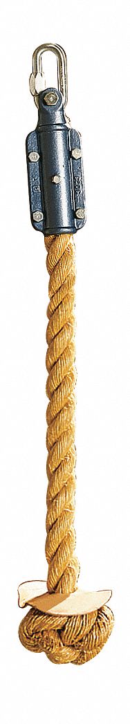 12R333 - Climbing Rope W Turks Head Knot 24 Ft