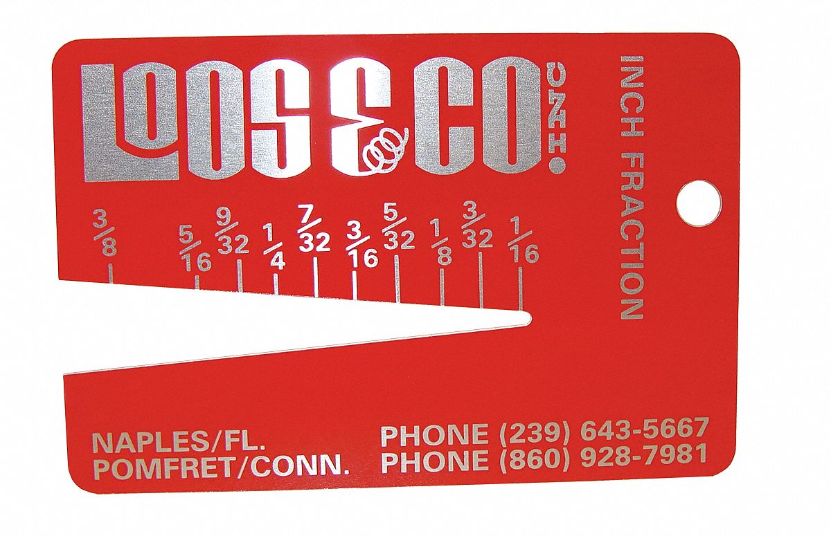 Cable Diameter Gauge 1/16 to 3/8