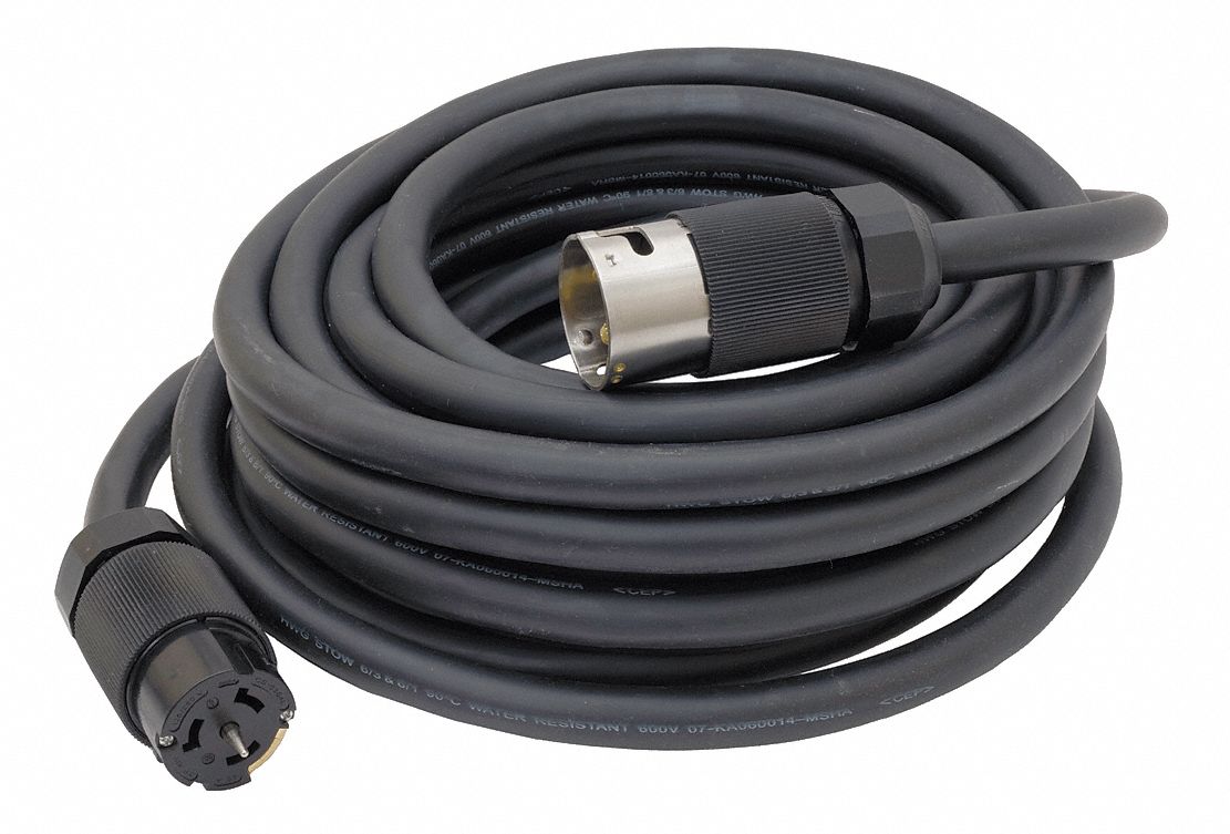 TEMPORARY POWER CORD, 50 FT CORD L, 125/250V AC, CS6364L, CS6365L