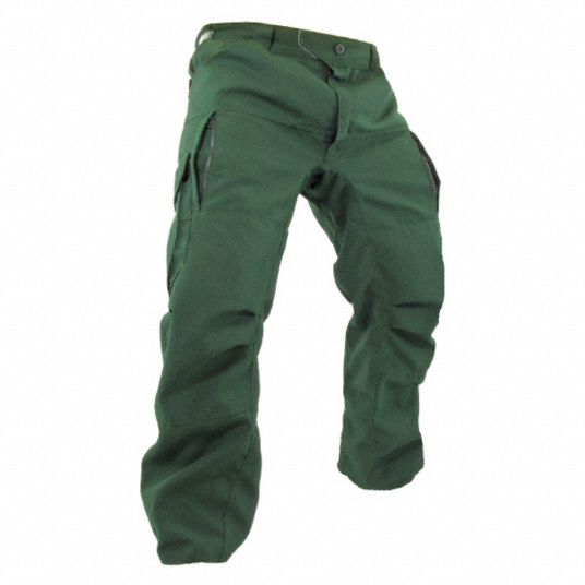 COAXSHER NOMEX IIIA Fire Pants, Forest Green, 34 in Inseam, Fits Waist ...