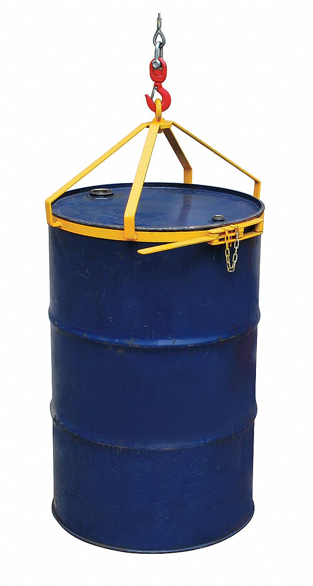 ECONOMY DRUM LIFTER, FOR 55 GAL DRUM CAPACITY, METAL, 700 LB W CAPACITY, RIM, VERTICAL