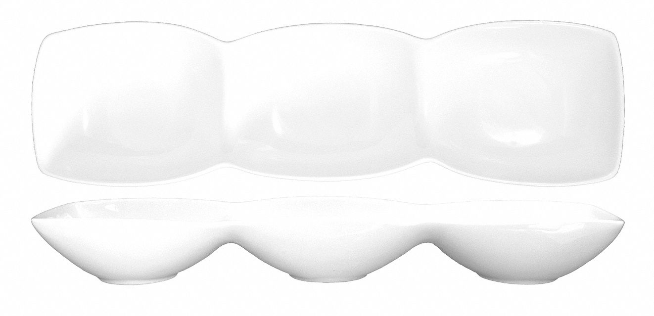 12R940 - Bowl 3-Compartment 9-1/2 Oz White PK12