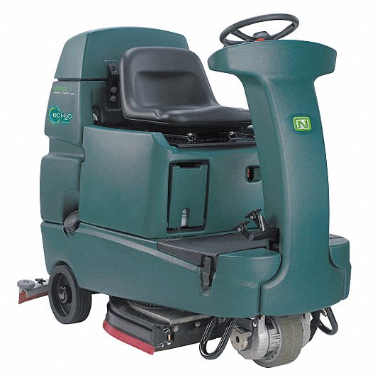 Rider Floor Scrubber,  ec-H2O,  Deck Style Disc,  0.6 hp,  32 in Cleaning Path,  235 Ah Battery