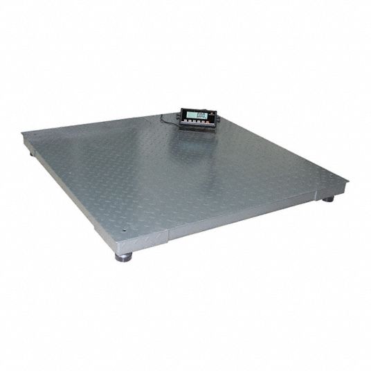 PINNACLE, 5,000 lb Wt Capacity, 60 in Weighing Surface Dp, Platform Floor  Scale - 19ND58