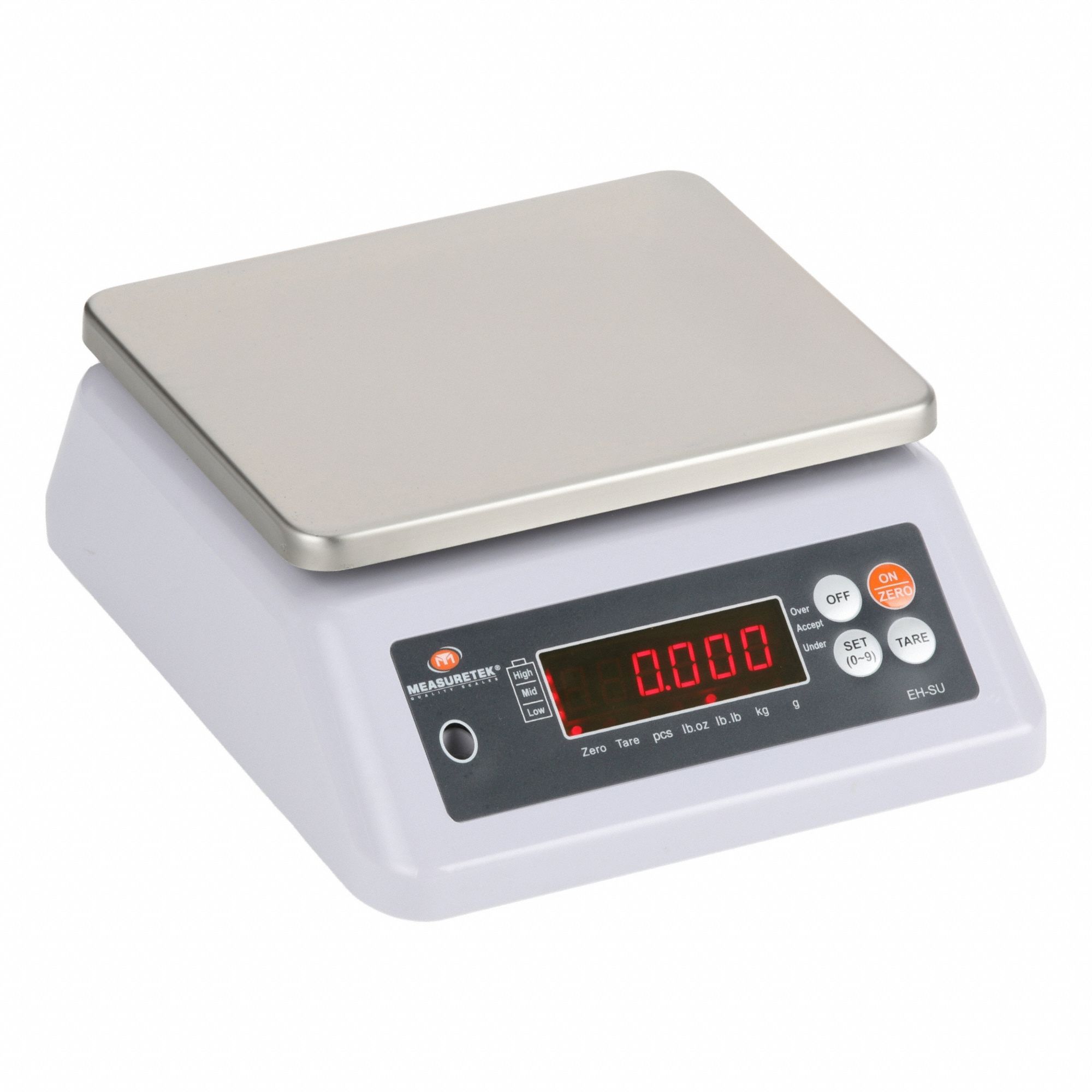 Compact Bench Scale: 15 kg/33 lb, 0.005 lb/2 g, 7 1/2 in Weighing Surface Dp, Digital