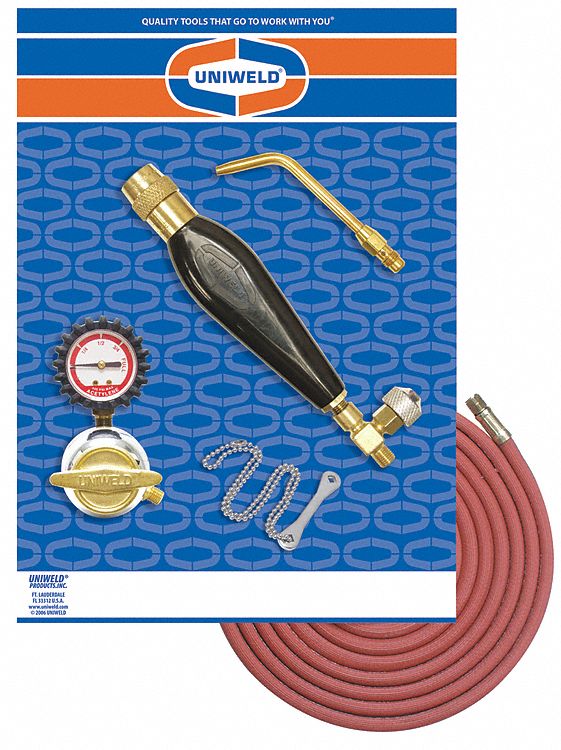 AIR/ACETYLENE TORCH KIT, CGA-520, EXTERNAL LIGHTER, SOFT FLAME SERIES