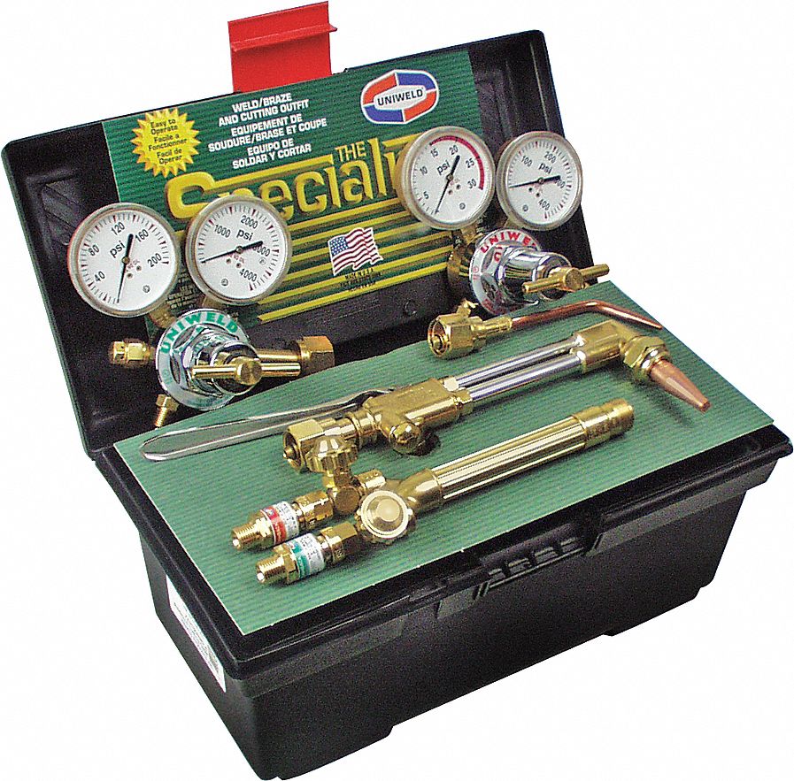 OUTFIT TORCH KIT, 90-DEGREE, 780 A, CUTS 3/4 IN, WELDS 3/32 IN, OXYGEN