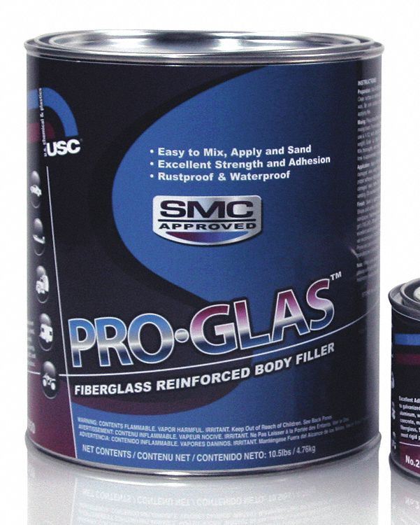 PRO-GLAS REINFORCED BODY FILLER, OSHA, GREY-GREEN, FIBREGLASS, 1 GALLON