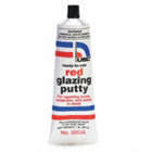 GLAZING PUTTY, QUICK-DRY, IRON RED OXIDE, 1 LB TUBE
